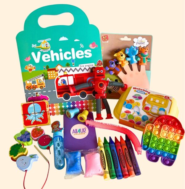 Kit de Actividades de Espera 2 a 3 Años – Juego Creativo y Pensamiento Lógico